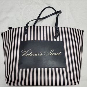 Victoria's Secret Large Beach Tote Bag STRIPE Large